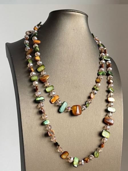 Vintage stackable necklace Bohemian colorful shell beaded double-layer necklace Retro light luxury holiday long necklace, Aqua, Necklaces
Vintage stackable necklace Bohemian colorful shell beaded double-layer necklace Retro light luxury holiday long necklace, Aqua, Necklaces