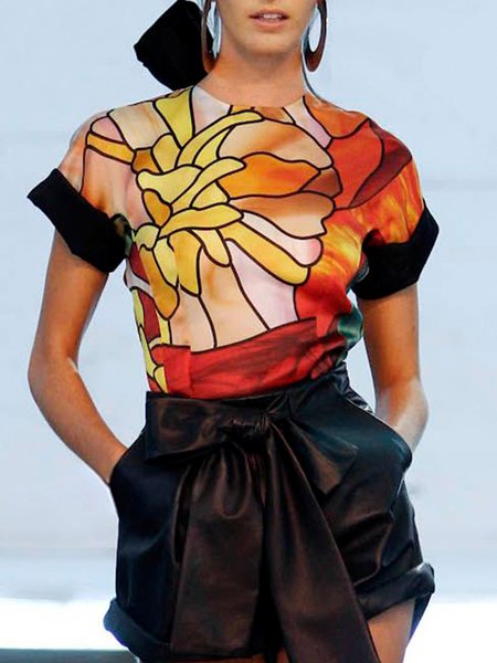 Urban Floral Printing Crew Neck Raglan Sleeves Blouse, As picture, Blouses and Shirts
Urban Floral Printing Crew Neck Raglan Sleeves Blouse, As picture, Blouses and Shirts