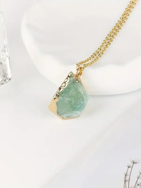 Natural Stone Irregular Raw Stone Crystal Electroplating Gilded Pendant Rose Quartz Citrine Diy Jewelry Necklace, Blue, Necklaces
Natural Stone Irregular Raw Stone Crystal Electroplating Gilded Pendant Rose Quartz Citrine Diy Jewelry Necklace, Blue, Necklaces