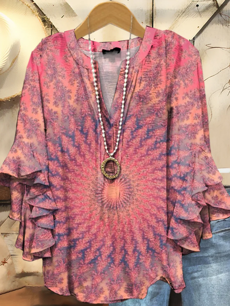 Women Tie-Dye Pattern Half Sleeve Shirt Summer Printing V Neck Daily Casual Top, Pink, Shirts
Women Tie-Dye Pattern Half Sleeve Shirt Summer Printing V Neck Daily Casual Top, Pink, Shirts