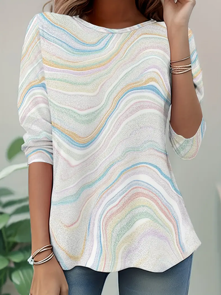Women Abstract Long Sleeve Tee T-shirt Crew Neck Printing Casual Spring/Fall Tunic Top, White, T-Shirts
Women Abstract Long Sleeve Tee T-shirt Crew Neck Printing Casual Spring/Fall Tunic Top, White, T-Shirts