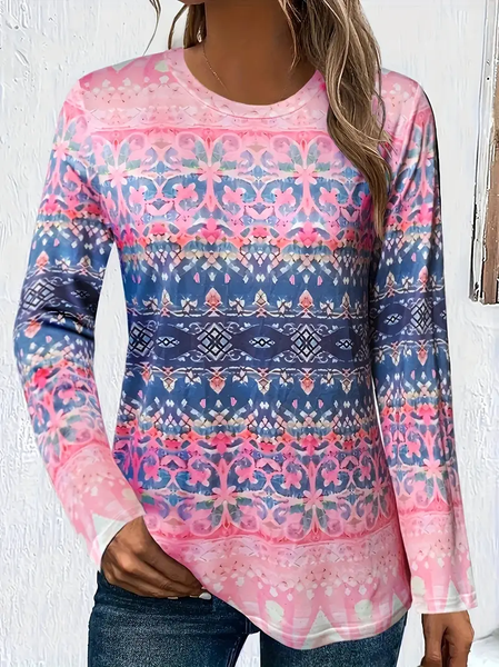 Women Floral Long Sleeve Tee T-shirt Crew Neck Printing Casual Spring/Fall Graphic Tee Top, Pink, T-Shirts
Women Floral Long Sleeve Tee T-shirt Crew Neck Printing Casual Spring/Fall Graphic Tee Top, Pink, T-Shirts