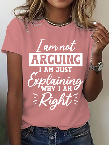 Casual Text Letters Crew Neck Short Sleeve T-shirt, Orange pink, T-shirts
Casual Text Letters Crew Neck Short Sleeve T-shirt, Orange pink, T-shirts