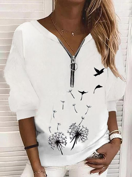 Women Floral Crew Neck Printing Casual Spring/Fall Long Sleeve Sweatshirt, White, Sweatshirts & Hoodies
Women Floral Crew Neck Printing Casual Spring/Fall Long Sleeve Sweatshirt, White, Sweatshirts & Hoodies