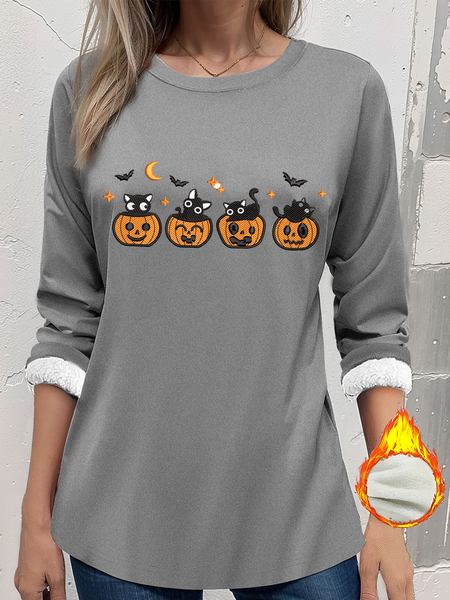Halloween Vintage Pumpkin Cat Print Crew Neck Holiday Sweatshirt, Gray, Hoodies & Sweatshirts
Halloween Vintage Pumpkin Cat Print Crew Neck Holiday Sweatshirt, Gray, Hoodies & Sweatshirts