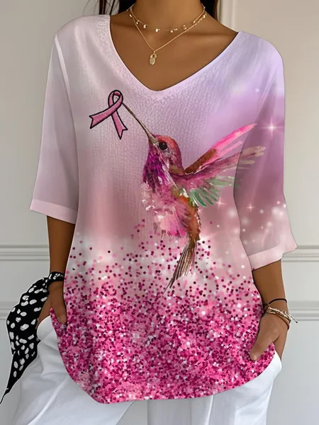 Vintage Bird Crew Neck Three Quarter Sleeve T-shirt, As picture, T-shirts
Vintage Bird Crew Neck Three Quarter Sleeve T-shirt, As picture, T-shirts