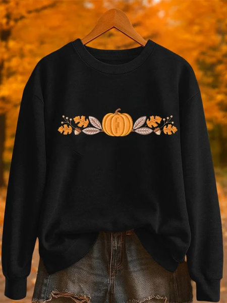 Women Maple Leaf Crew Neck Printing Casual Spring/Fall Long Sleeve Sweatshirt, Black, Sweatshirts & Hoodies 
Women Maple Leaf Crew Neck Printing Casual Spring/Fall Long Sleeve Sweatshirt, Black, Sweatshirts & Hoodies