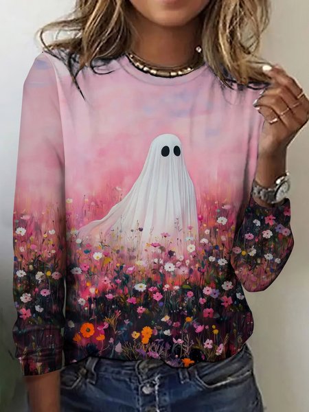 Vintage Floral Crew Neck Long Sleeve T-shirt, Pink, T-shirts
Vintage Floral Crew Neck Long Sleeve T-shirt, Pink, T-shirts