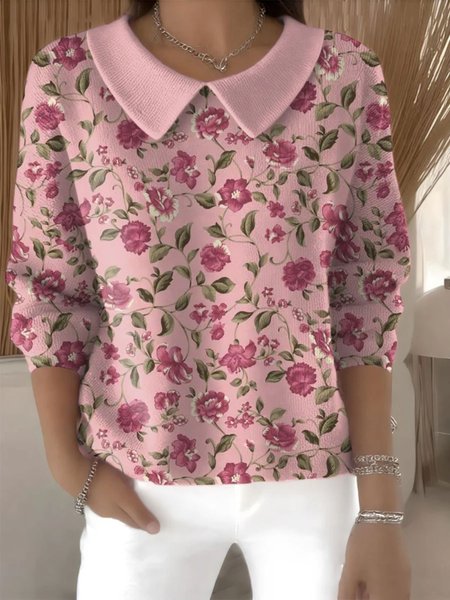 Women Cotton Floral Long Sleeve Comfy Casual Sweater, Pink, Sweaters
Women Cotton Floral Long Sleeve Comfy Casual Sweater, Pink, Sweaters