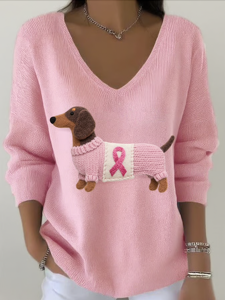 Women Cotton Animal Long Sleeve Comfy Casual Sweater, Pink, Sweaters
Women Cotton Animal Long Sleeve Comfy Casual Sweater, Pink, Sweaters