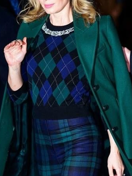 Urban Plaid Stand Collar Sweater, Green, Pullovers
Urban Plaid Stand Collar Sweater, Green, Pullovers