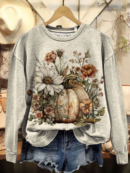 Women Floral Crew Neck Printing Casual Spring/Fall Long Sleeve Sweatshirt, Apricot, Sweatshirts & Hoodies
Women Floral Crew Neck Printing Casual Spring/Fall Long Sleeve Sweatshirt, Apricot, Sweatshirts & Hoodies
