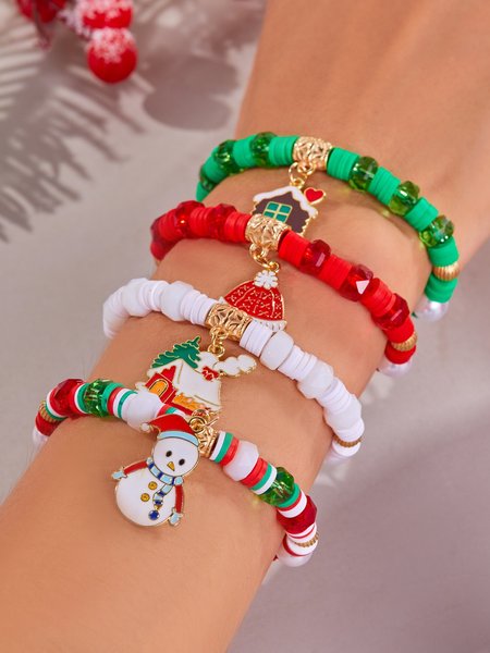 Christmas Polymer Clay Bracelet Christmas Colorful Santa Claus Snowflake Snowman Bracelet Christmas Bracelet Set, Color5, Bracelet Set
Christmas Polymer Clay Bracelet Christmas Colorful Santa Claus Snowflake Snowman Bracelet Christmas Bracelet Set, Color5, Bracelet Set