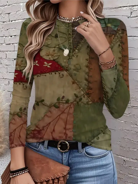 Women Abstract Long Sleeve Tee T-shirt Crew Neck Printing Casual Spring/Fall Graphic Tee Top, Green, T-Shirts
Women Abstract Long Sleeve Tee T-shirt Crew Neck Printing Casual Spring/Fall Graphic Tee Top, Green, T-Shirts