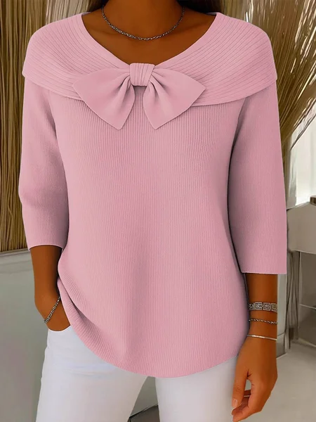 Urban Plain Bow Crew Neck Sweater, Pink, Sweaters & Cardigans
Urban Plain Bow Crew Neck Sweater, Pink, Sweaters & Cardigans