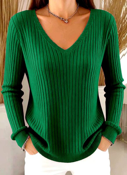 Women Plain V Neck Casual Long Sleeve T-shirt, Darkgreen, Long Sleeves
Women Plain V Neck Casual Long Sleeve T-shirt, Darkgreen, Long Sleeves