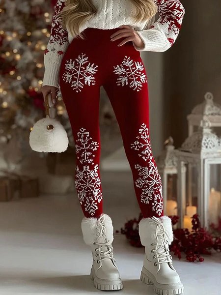 Women Christmas Vintage Spring/Fall Ankle Pants Leggings, Red, Leggings
Women Christmas Vintage Spring/Fall Ankle Pants Leggings, Red, Leggings
