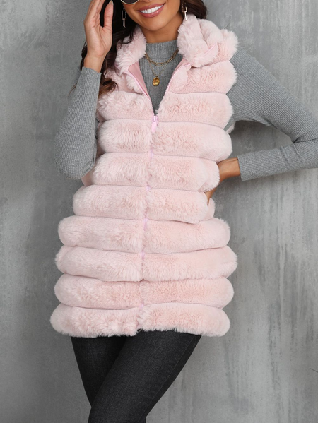 Plain Casual Loose Others Vest, Pink, Vest
Plain Casual Loose Others Vest, Pink, Vest