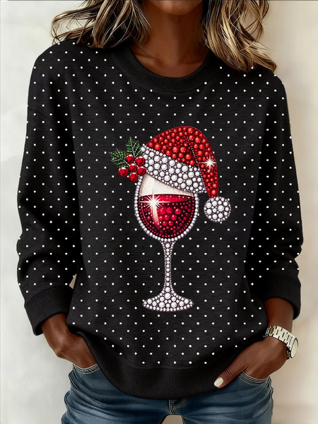 Women Christmas Crew Neck Printing Casual Spring/Fall Long Sleeve Sweatshirt, Black, Sweatshirts & Hoodies
Women Christmas Crew Neck Printing Casual Spring/Fall Long Sleeve Sweatshirt, Black, Sweatshirts & Hoodies