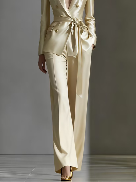 Urban Plain Straight Pants, Light yellow, Pants
Urban Plain Straight Pants, Light yellow, Pants