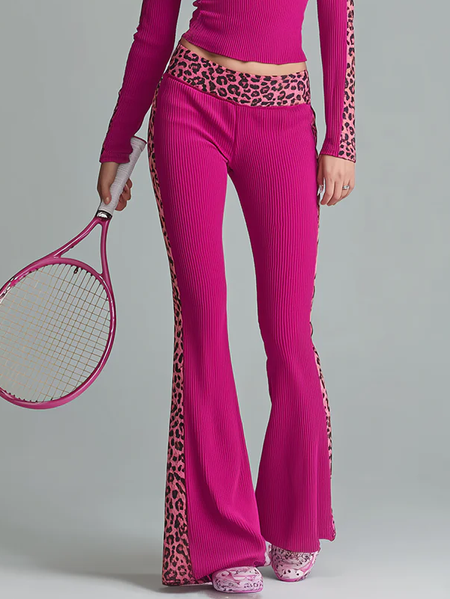 Urban Color Block Printing Flare Pants, Pink, Pants
Urban Color Block Printing Flare Pants, Pink, Pants