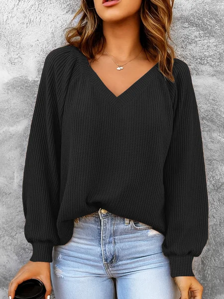 Women Plain V Neck Split Joint Casual Spring/Fall Long Sleeve Sweatshirt, Black, Sweatshirts & Hoodies
Women Plain V Neck Split Joint Casual Spring/Fall Long Sleeve Sweatshirt, Black, Sweatshirts & Hoodies