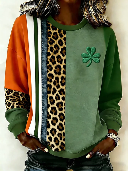 Women Leopard Crew Neck Printing Casual Spring/Fall Long Sleeve Sweatshirt, Green, Sweatshirts & Hoodies
Women Leopard Crew Neck Printing Casual Spring/Fall Long Sleeve Sweatshirt, Green, Sweatshirts & Hoodies