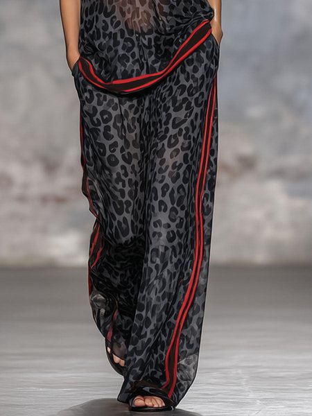 Casual Color Block Wide Leg Pants H-Line Natural Fit Daily, As picture, Pants
Casual Color Block Wide Leg Pants H-Line Natural Fit Daily, As picture, Pants