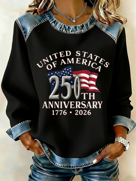 Women Text Letters Crew Neck Printing Vintage Spring/Fall Long Sleeve Sweatshirt, Black, Sweatshirts & Hoodies
Women Text Letters Crew Neck Printing Vintage Spring/Fall Long Sleeve Sweatshirt, Black, Sweatshirts & Hoodies