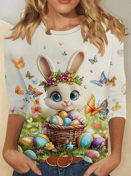 Vintage 3D Printing Crew Neck Three Quarter Sleeve T-shirt, Multicolor, T-shirts
Vintage 3D Printing Crew Neck Three Quarter Sleeve T-shirt, Multicolor, T-shirts