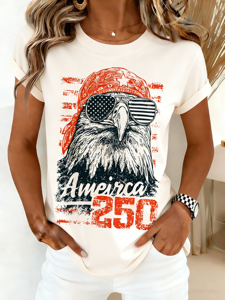 Casual Text Letters Crew Neck Short Sleeve T-shirt, Apricot, T-shirts
Casual Text Letters Crew Neck Short Sleeve T-shirt, Apricot, T-shirts