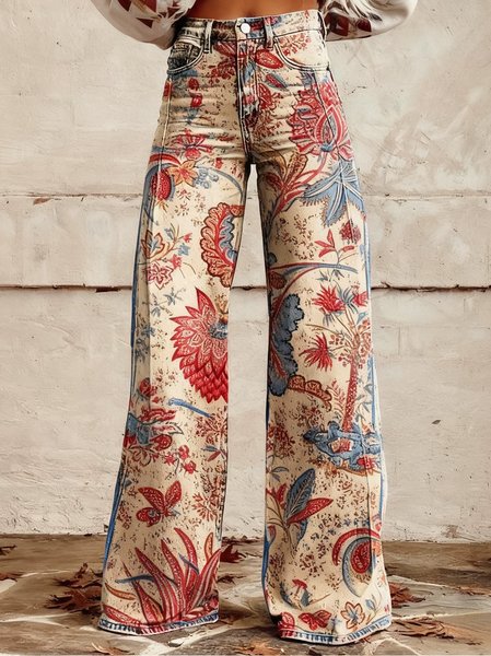 Women 3D Printing Long Pants Vintage Spring/Fall Trousers, Apricot, Pants
Women 3D Printing Long Pants Vintage Spring/Fall Trousers, Apricot, Pants