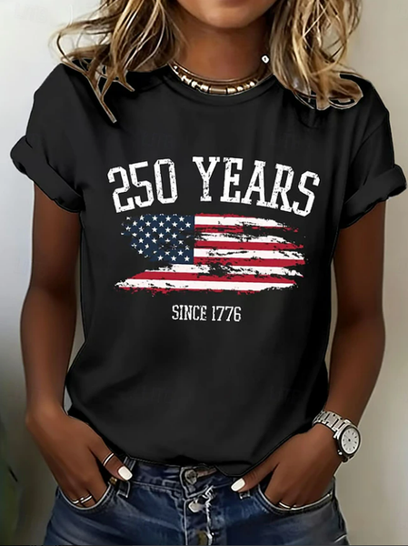 Casual Text Letters Crew Neck Short Sleeve T-shirt, Black, T-shirts
Casual Text Letters Crew Neck Short Sleeve T-shirt, Black, T-shirts