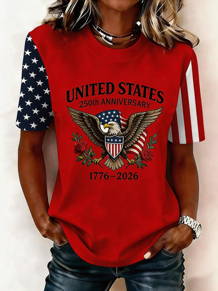 Casual Eagle Old Glory Crew Neck Short Sleeve T-shirt, Color5, T-shirts
Casual Eagle Old Glory Crew Neck Short Sleeve T-shirt, Color5, T-shirts