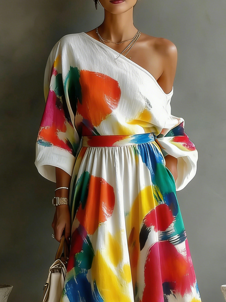 Vacation Random Print Asymmetrical Blouse, As picture, Blouses and Shirts
Vacation Random Print Asymmetrical Blouse, As picture, Blouses and Shirts