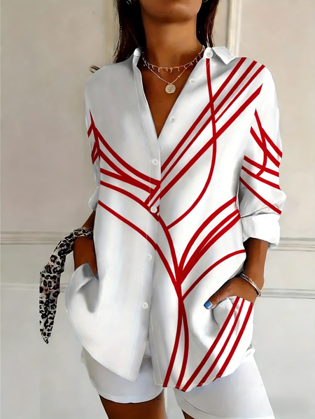 Women Abstract Long Sleeve Shirt Spring/Fall Buckle Shirt Collar Regular Sleeve Daily Casual Top, Pink, Shirts
Women Abstract Long Sleeve Shirt Spring/Fall Buckle Shirt Collar Regular Sleeve Daily Casual Top, Pink, Shirts