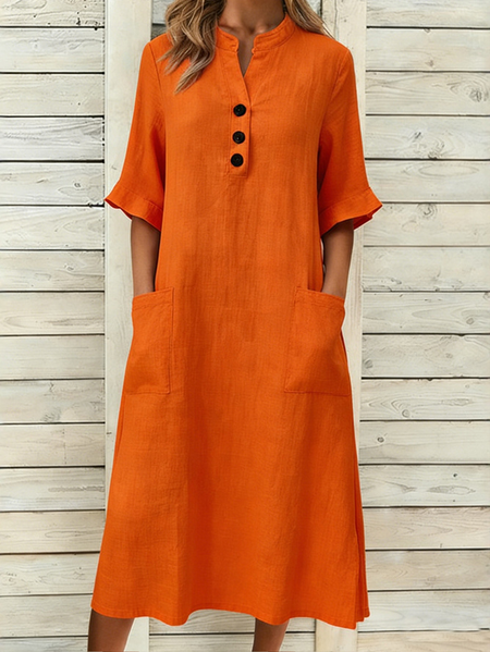 Women Plain Summer Dress V Neck Short Sleeve Fit & Flare Dress A-Line Dress, Orange red, Dresses
Women Plain Summer Dress V Neck Short Sleeve Fit & Flare Dress A-Line Dress, Orange red, Dresses