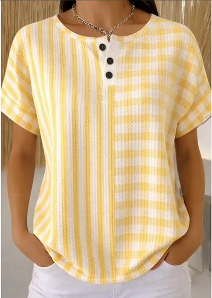 Vintage Geometric Short Sleeve T-shirt, Yellow, T-shirts
Vintage Geometric Short Sleeve T-shirt, Yellow, T-shirts