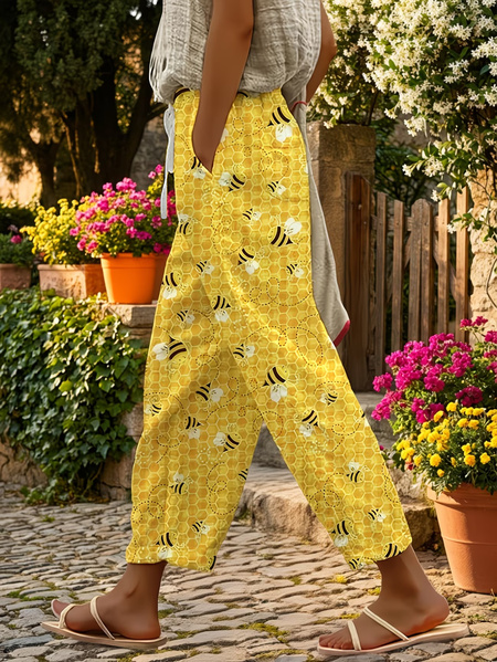 Women Animal Long Pants Casual Spring/Fall Trousers, Yellow, Pants
Women Animal Long Pants Casual Spring/Fall Trousers, Yellow, Pants