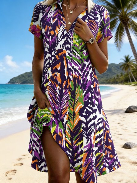 Women Abstract Summer Dress Shawl Collar Short Sleeve Fit & Flare Dress A-Line Dress, As picture, Dresses
Women Abstract Summer Dress Shawl Collar Short Sleeve Fit & Flare Dress A-Line Dress, As picture, Dresses