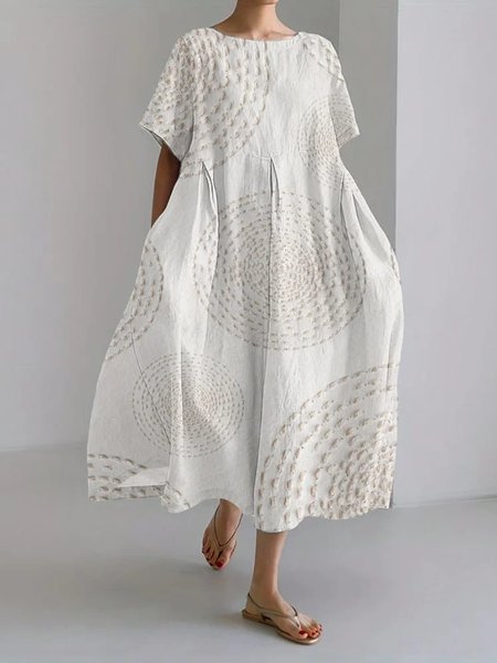 Women Geometric Spring/Fall Dress V Neck Long Sleeve Shirt Dress A-Line Dress, White, Dresses
Women Geometric Spring/Fall Dress V Neck Long Sleeve Shirt Dress A-Line Dress, White, Dresses