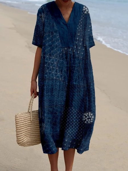 Women Floral Spring/Fall Dress V Neck Long Sleeve Shirt Dress A-Line Dress, Navyblue, Dresses
Women Floral Spring/Fall Dress V Neck Long Sleeve Shirt Dress A-Line Dress, Navyblue, Dresses