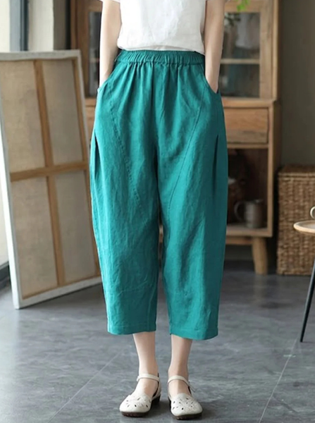 Women Plain Ankle Pants Pants Casual Spring/Fall Trousers, Green, Pants
Women Plain Ankle Pants Pants Casual Spring/Fall Trousers, Green, Pants