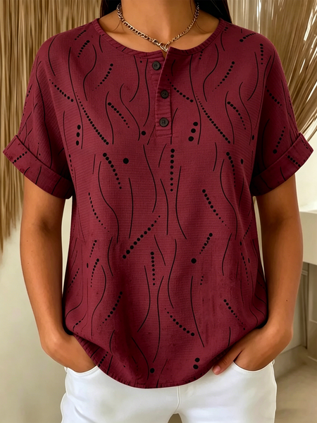 Vintage Striped Short Sleeve T-shirt, Wine red, T-shirts
Vintage Striped Short Sleeve T-shirt, Wine red, T-shirts
