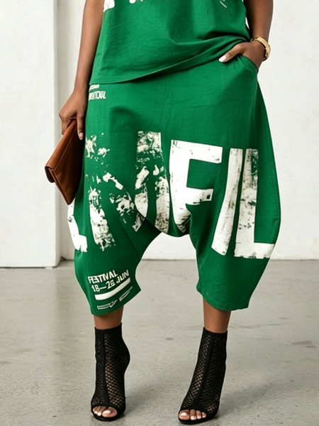 Casual Text Letters Harem Pants, As picture, Pants
Casual Text Letters Harem Pants, As picture, Pants