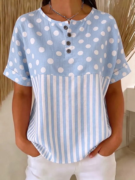 Vintage Striped Short Sleeve T-shirt, Blue, T-shirts
Vintage Striped Short Sleeve T-shirt, Blue, T-shirts