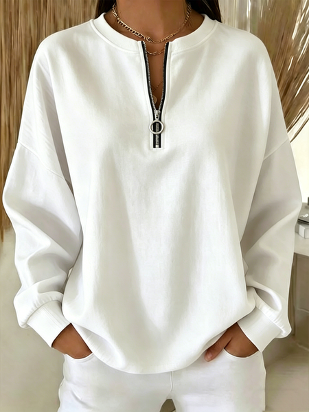 Vintage Crew Neck Plain Sweatshirt, White, Hoodies & Sweatshirts
Vintage Crew Neck Plain Sweatshirt, White, Hoodies & Sweatshirts