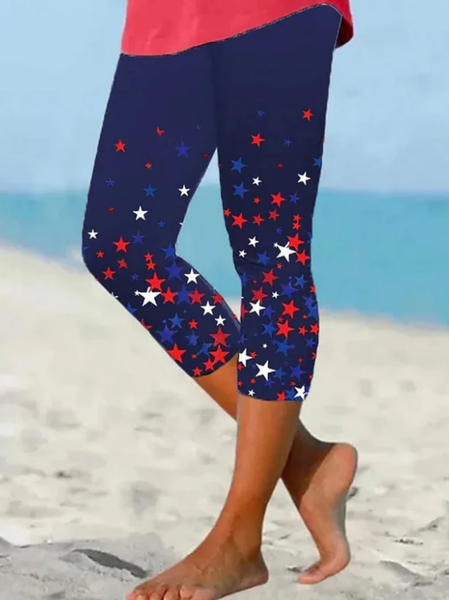 Women Independence Day (Flag) Capris Elastic Waist Pants Casual Summer Trousers, Navyblue, Leggings
Women Independence Day (Flag) Capris Elastic Waist Pants Casual Summer Trousers, Navyblue, Leggings