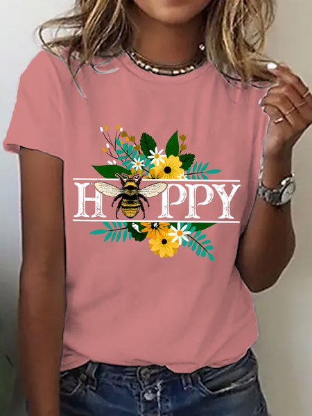 Vintage Floral Crew Neck Short Sleeve T-shirt, Orange pink, T-shirts
Vintage Floral Crew Neck Short Sleeve T-shirt, Orange pink, T-shirts