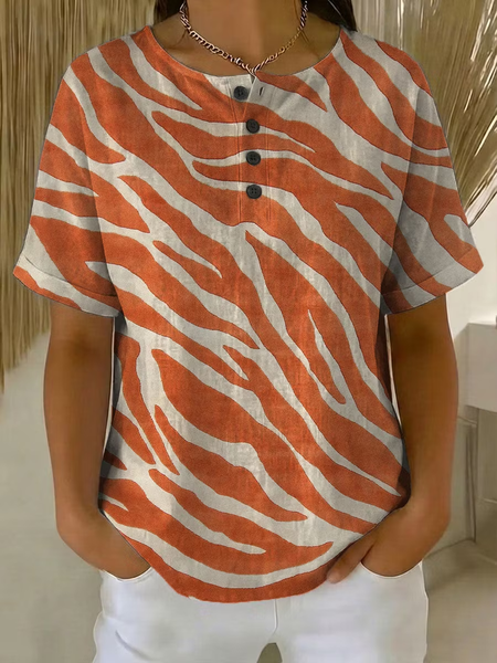 Women Abstract Short Sleeve Tee T-shirt Crew Neck Printing Vintage Summer Top, Orange, T-Shirts
Women Abstract Short Sleeve Tee T-shirt Crew Neck Printing Vintage Summer Top, Orange, T-Shirts